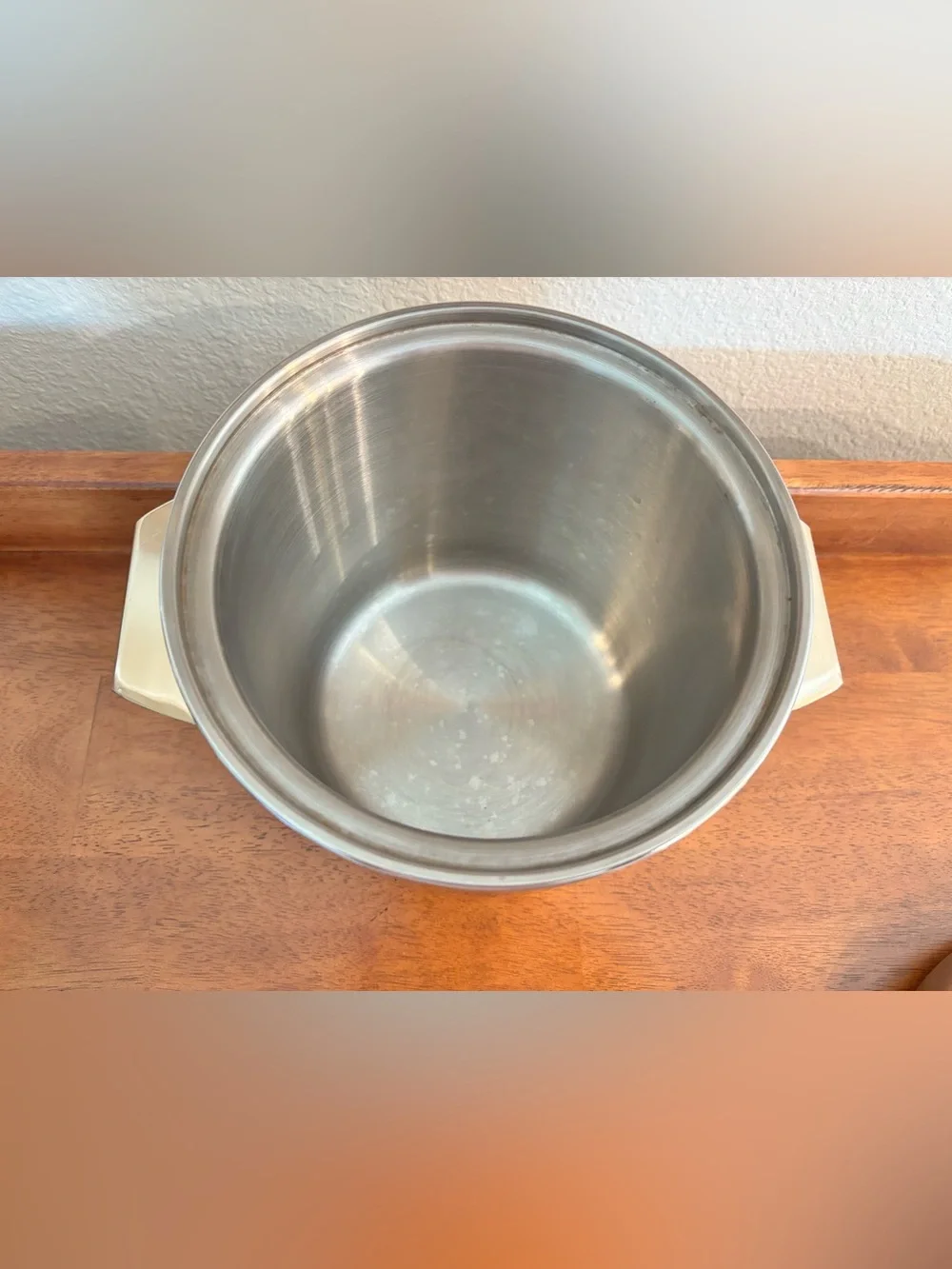 Vintage MCM West Bend “Ice Butler” 4 Qt Stainless Steel Ice Bucket w/Tongs NICE!